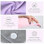 YoulerTex Microfiber Hair Towel Wrap Set: 5 Packs Turban Towel & Shower Cap for Women's Hair Care - Image 3