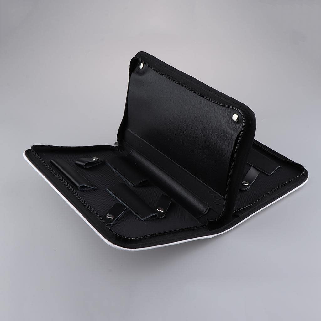 perfeclan Estuche para Tijeras de Pelo de Cuero Suave, Funda para Peine de Peluquería,