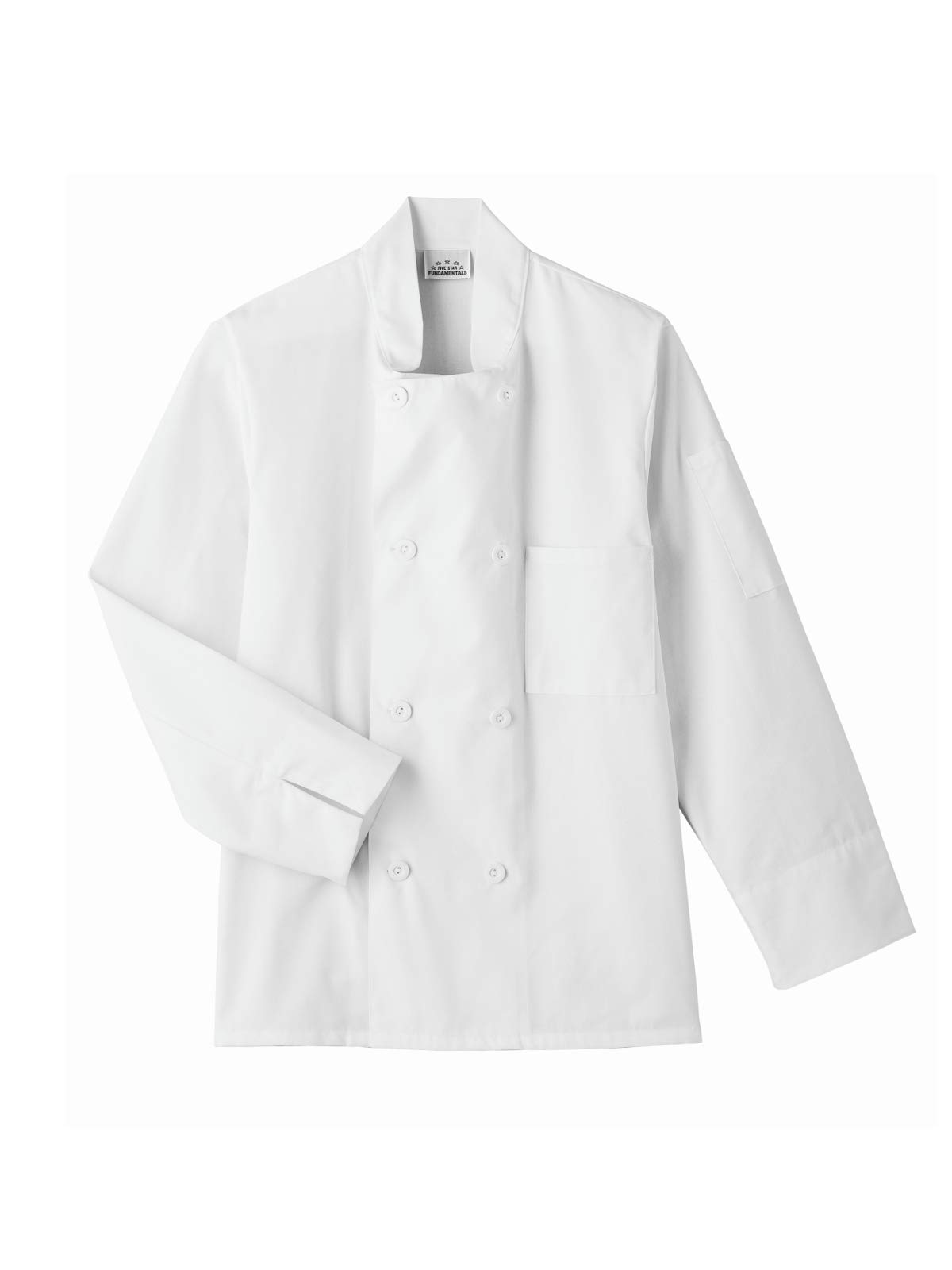 Five Star18000 Unisex 8 Button Chef Jacket White M