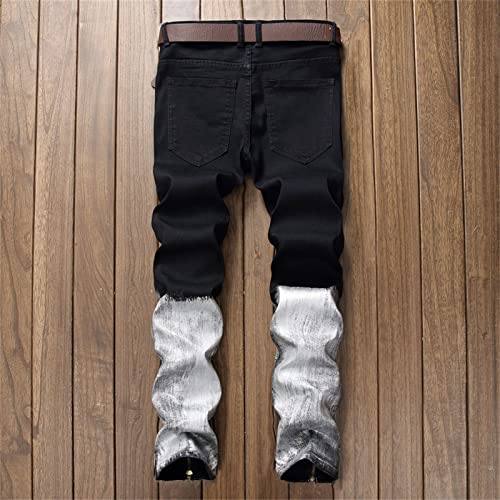 Pantalones ajustados para hombre estilo clásico en mezclilla miniatura 2