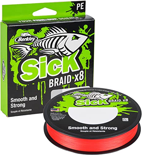 Berkley Sick Braid, 8 Strands Braided Fishing Line