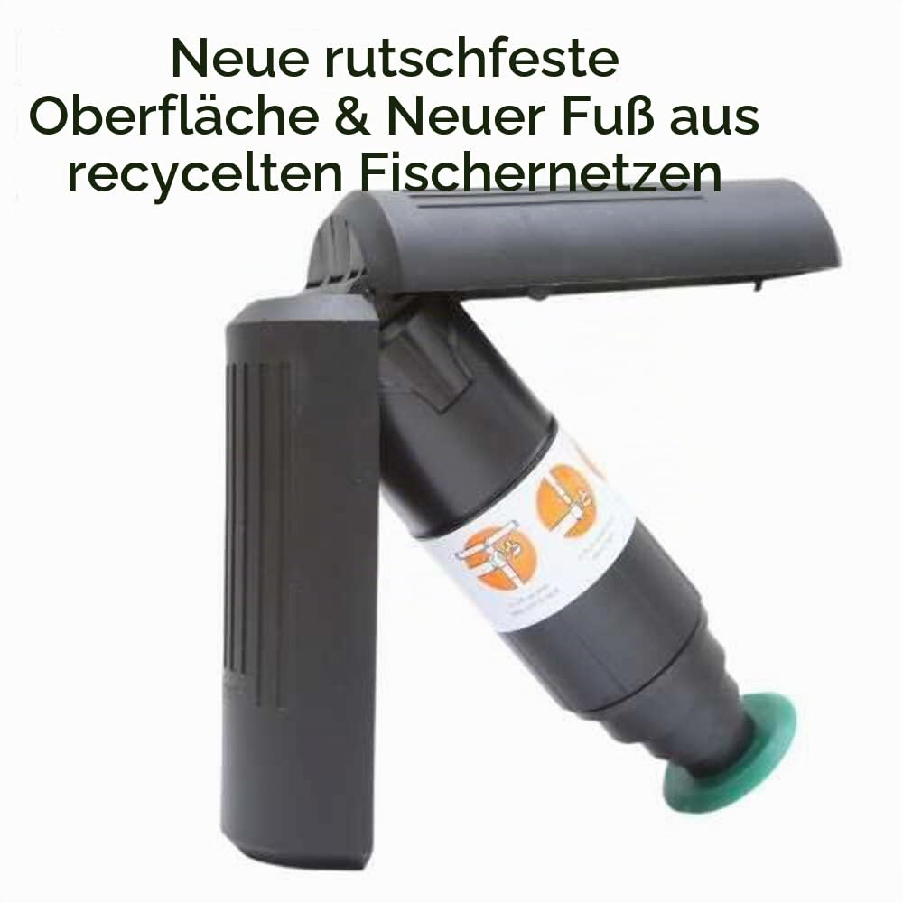 2.0 Teleskophocker - Faltbarer Campinghocker für Camping, Reisen, Freizeit, Outdoor – Inkl. Cover & 2 Ersatzfüßen - Extrem klein & leicht - 16,8 cm Höhe & 6,7 cm Ø, 560 g - Trägt bis zu 110 kg