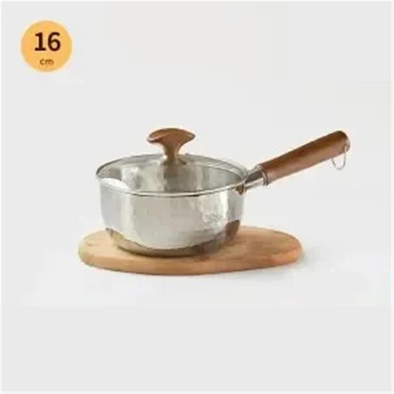 Snow Pan 316 Edelstahl-Milchtopf, für den Haushalt, antihaftbeschichtet, für Instant-Nudeln, Suppe, 16 cm