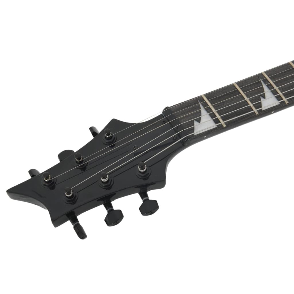 Generico Chitarra Elettrica per Principianti con Custodia Nera 4/4 39",Nero,3.79kg,70187