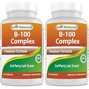 Best Naturals B 100 Complex 120 Tablets (120 Count (Pack of 2))