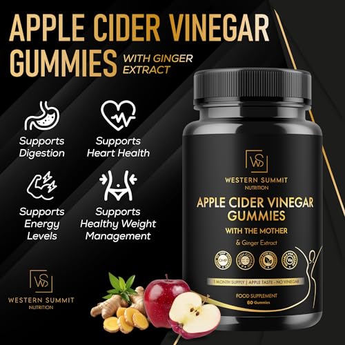 Apple Cider Vinegar Gummies with Mother and Ginger | Apple-Cider Vinegar Gummies | Apple Cider Gummies | ACV Gummies | Western Summit - Image 3