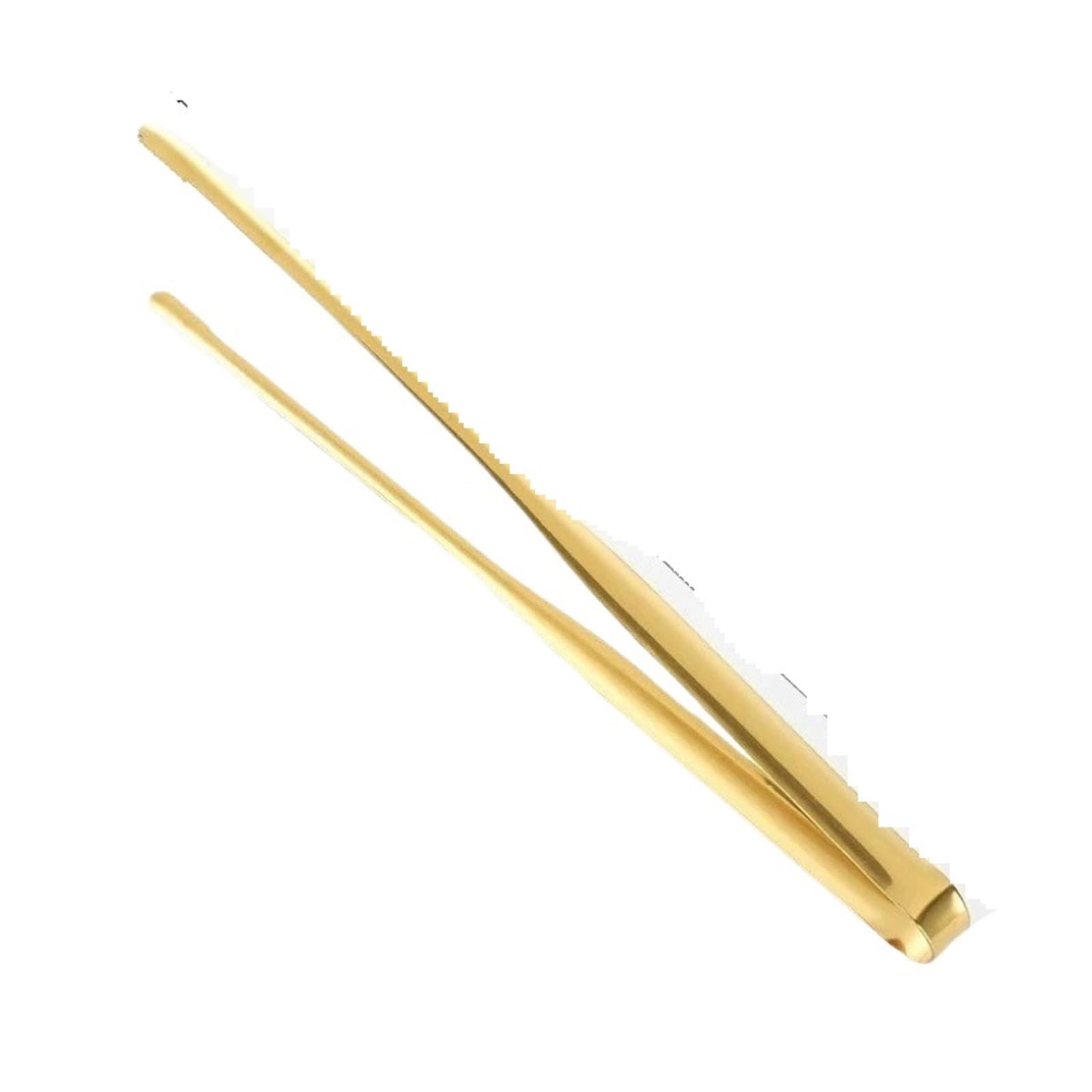 Jtksscs 1Pc Gold A Tongs 1Pc Stainless Steel Grill Tongs Cooking Utensils For Bbq Baking Silver