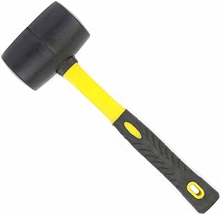 Big Horn 19298 16 oz Rubber Mallet with Fiberglass Handle