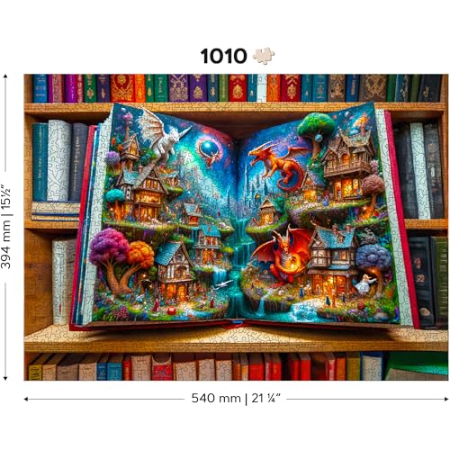 Puzzle de madera WOODEN.CITY Enchanted Tales 1100 piezas para adultos, estilo fantasía, tamaño 20.43 x 15.16 in miniatura 4