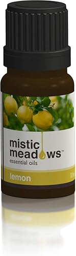 Mistic Meadows Aceite esencial de limón 100 orgánico  Certificado USDA grado terapéutico sin diluir para aromaterapia difusores bricolaje uso en el