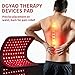 Eicolorte Wearable Red & Infrared Light Therapy Belt with Large Pad for Body Pain Relief, Muscle Repair, and Inflammation Reduction - LED 660nm & 850nm with Controller for Waist, Back, and Stomach