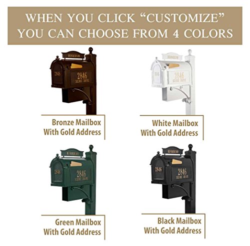 Whitehall™ Personalized Whitehall The Ultimate Mailbox & Post Package (4 Colors Available) #TOP1