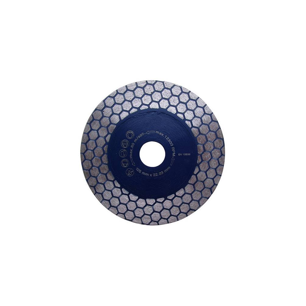 Disco diamantato SURF & CUT per tagliare e smerigliare D.125 Al. 22,23 mm - Gres Cerame
