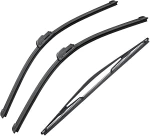 HQ Automotive Front & Rear Wiper Blades For Citroen Xsara Picasso – 26" & 16" Frameless Set