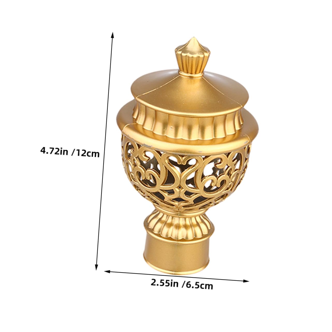 Ciieeo 12 Pcs Decorative Window Finials Plastic Curtain Rod End Caps Vintage Pole Cap for Drapery Pole