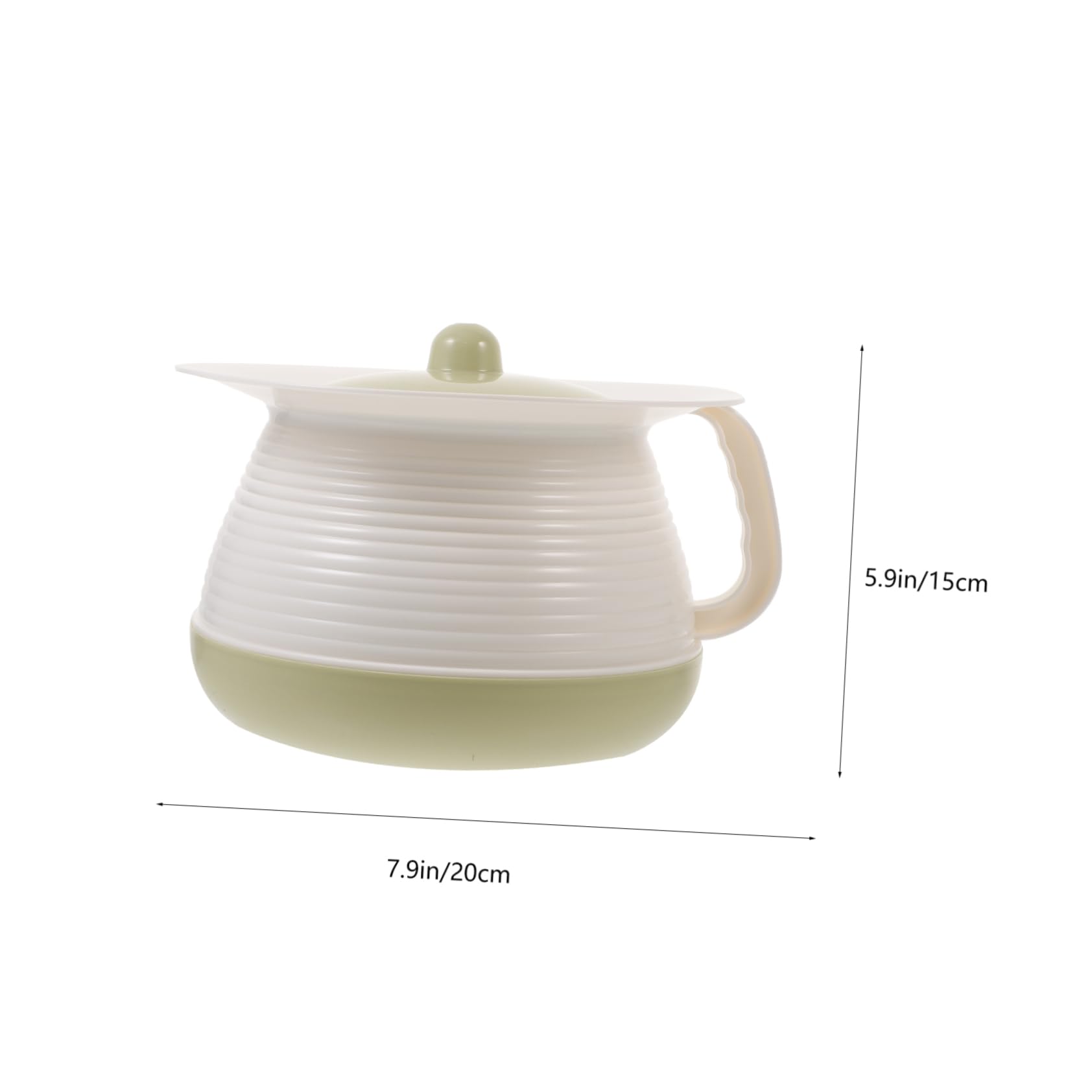 KOMBIUDA Thickened Material Urine Storage Pot Portable Urinal Pan Spittoon with Lid Safe for Delicate Hands