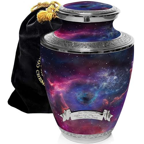 Image of Cosmic Galaxy Cremation Urns for Human Ashes Adult Female Urns for Ashes