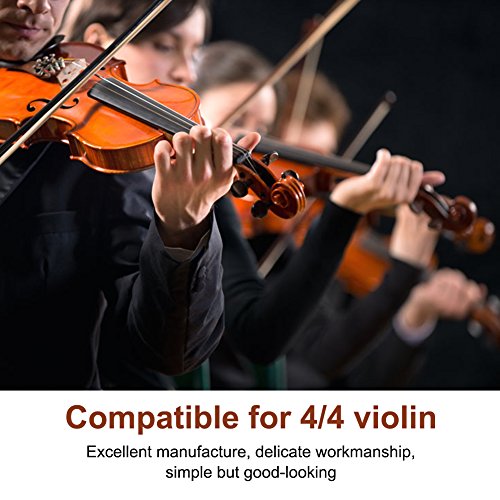 Violin Tuning Pegs, Ebony Violin Tuning Pegs with Endpin, Easy to Install, Durable and Stable, 4/4 Size Violin String Tuning Peg Set for Violin Repair and Maintenance