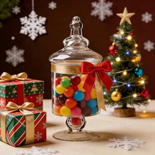 Pot à bonbons en verre avec couvercle hermétique pour biscuits - 7