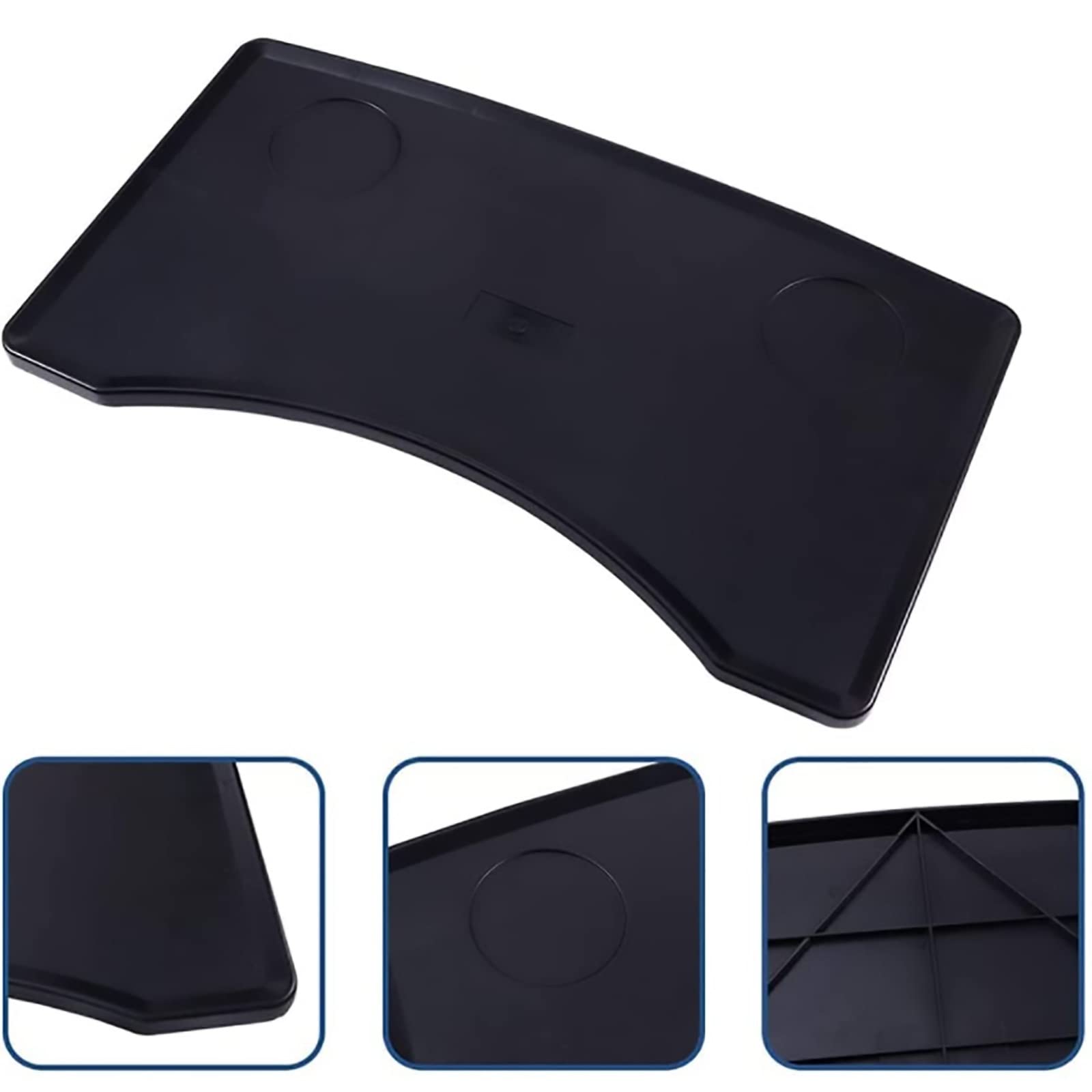 Bandeja para Silla de Ruedas, Accesorios para Silla de Ruedas, Mesa de Comedor Desmontable, Ligera, ABS, anticaída, Adecuada para Varios Tipos de sillas de Ruedas.