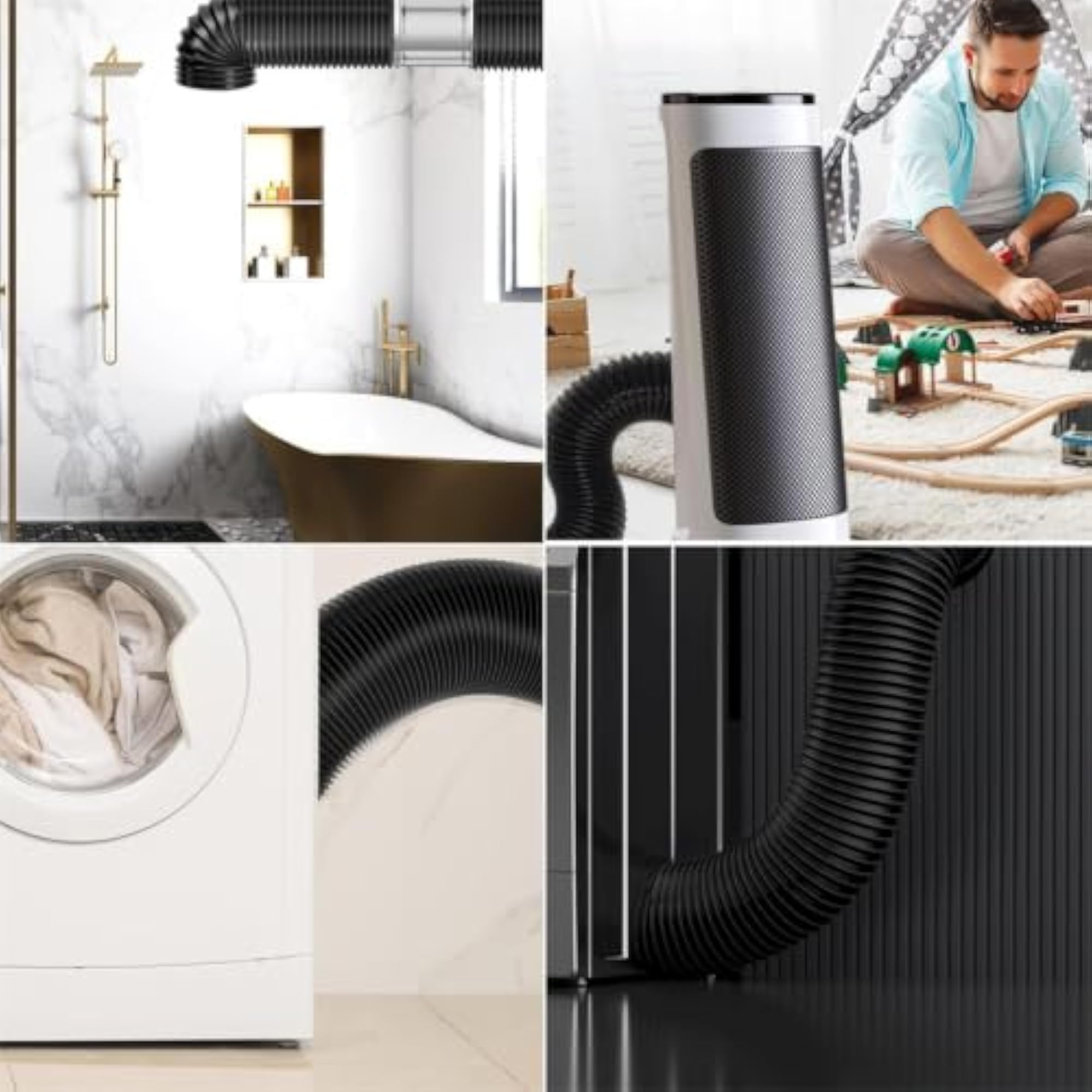 Chimney Pipe 6 Inch, Dryer Vent Hose and Duct for Kitchen Ventilation