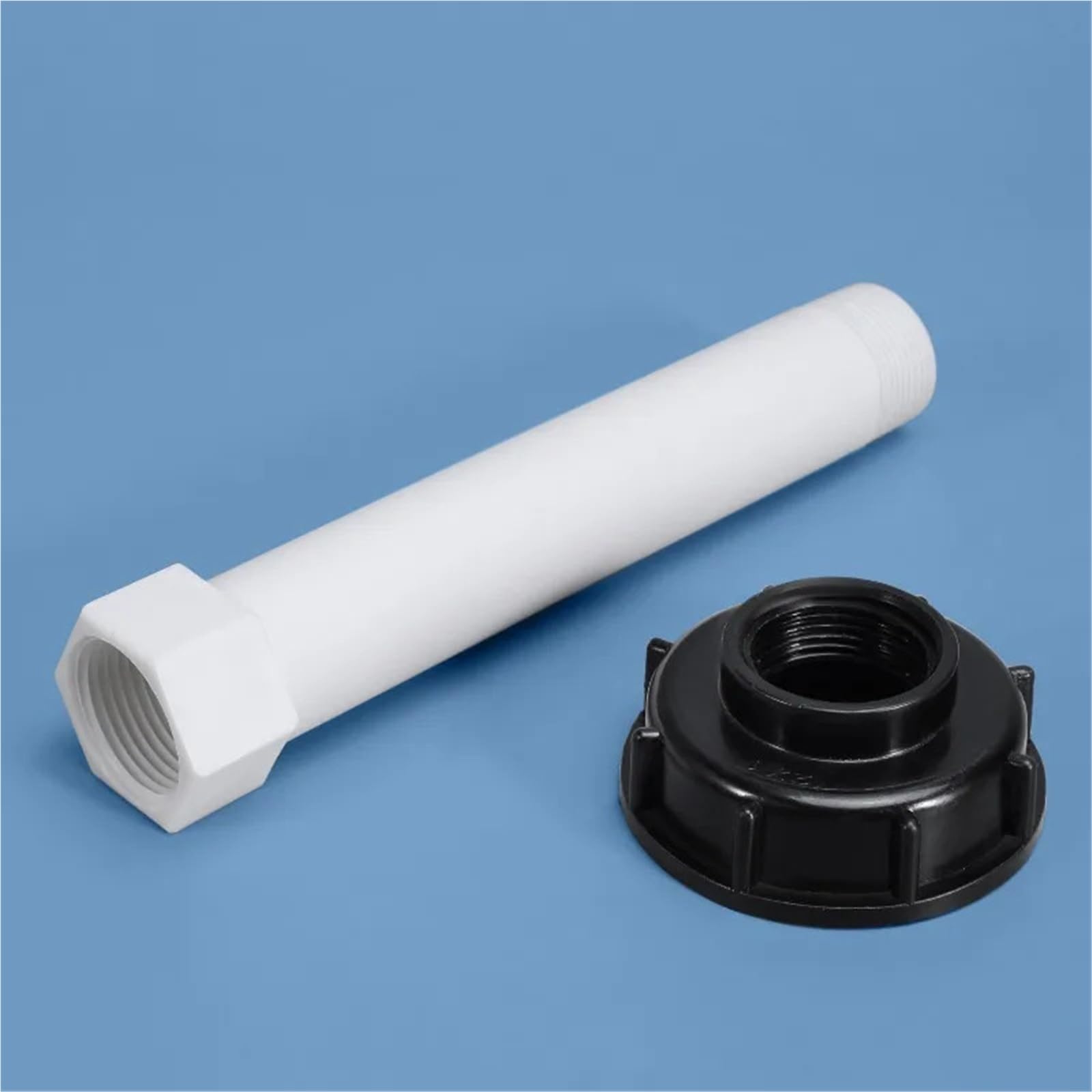 Adaptador for tanque IBC, conexión de manguera riego S60x6, conector rosca gruesa y válvula repuesto for tubo extensión 1/2", 3/4" 1"(2)