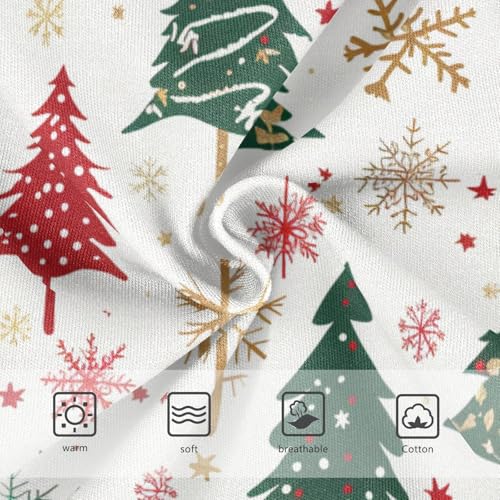 GuoChe Elastic Waistband Panties Breathable Underwear for Kids Christmas Trees in Sizes 2T,3T, 4T, 5T, 6Y and 8Y3