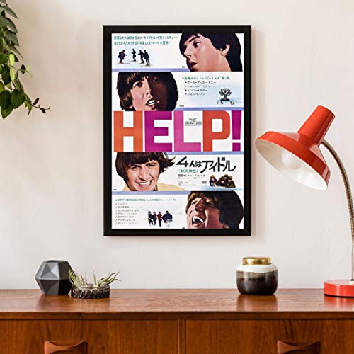 Posterazzi Help The Beatles: Paul Mccartney George Harrison Ringo Starr John Lennon On Japanese Art 1965 Affiche de… - Les Beatles, Paul McCartney, John Lennon, RIngo Starr, George Harrison Posterazzi Help The Beatles: Paul Mccartney George Harrison Ringo Starr John Lennon On Japanese Art 1965 Affiche de… – Image 3