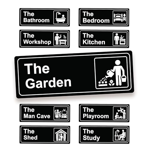 The Office Inspired Sign Stickers | Rivestimento in resina flessibile lucido | Durevole e impermeabile | Autoadesivo, facile da installare, regalo per ufficio US TV Show | Merce non ufficiale (The