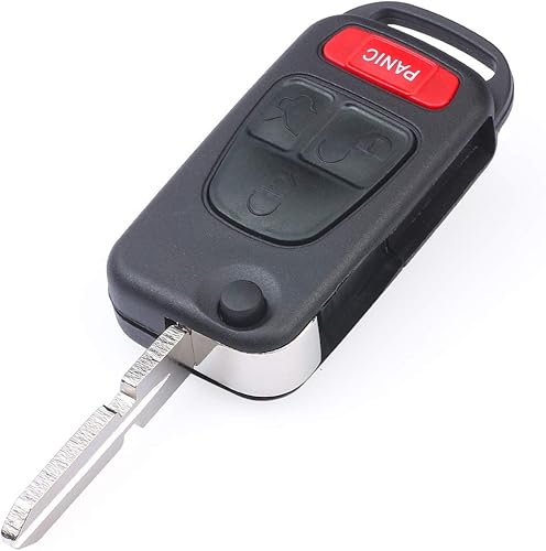 Miniatura 3 de llave de coche remoto entrada llave shell caso 3+1 botón para Mercedes-Benz C E ML S HU39 hoja en blanco