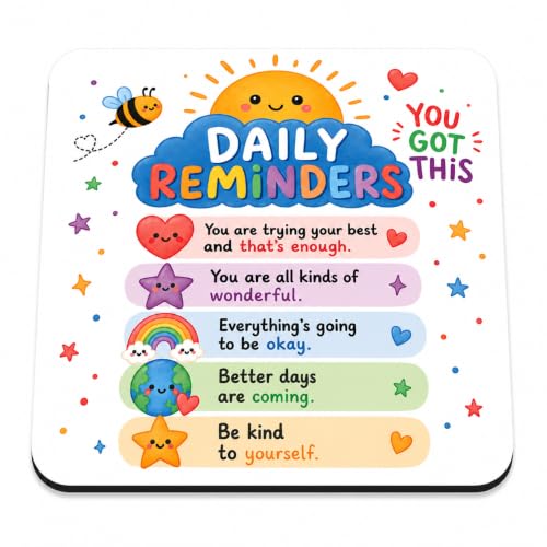 Lunar Shadow Daily Reminders Positivity Coaster