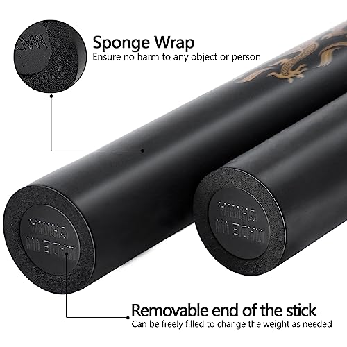 zalani Nunchucks Nunchakus-Foam Safe Rubber Martial Arts Nunchakus for Kids/Beginner Practice 1Pack Black