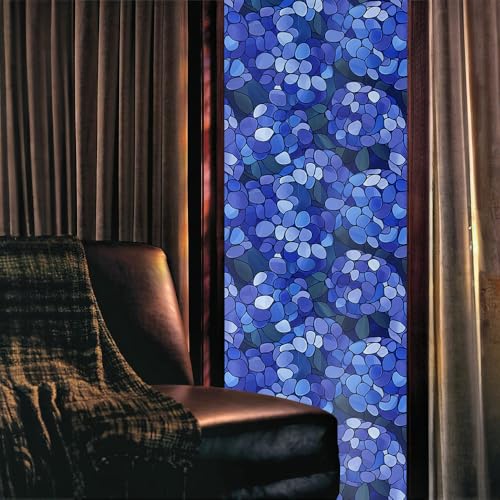 Vinilo Decorativo Ventana 15.7x118 pulgadas Azul miniatura 2