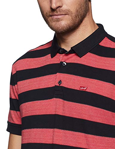 Image of Levi's Men's Cotton Regular Fit Solid Polo T-Shirt