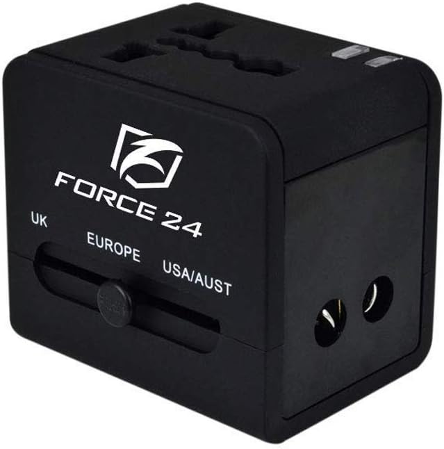 Force24 All in One Universal Travel Adapter/International charger