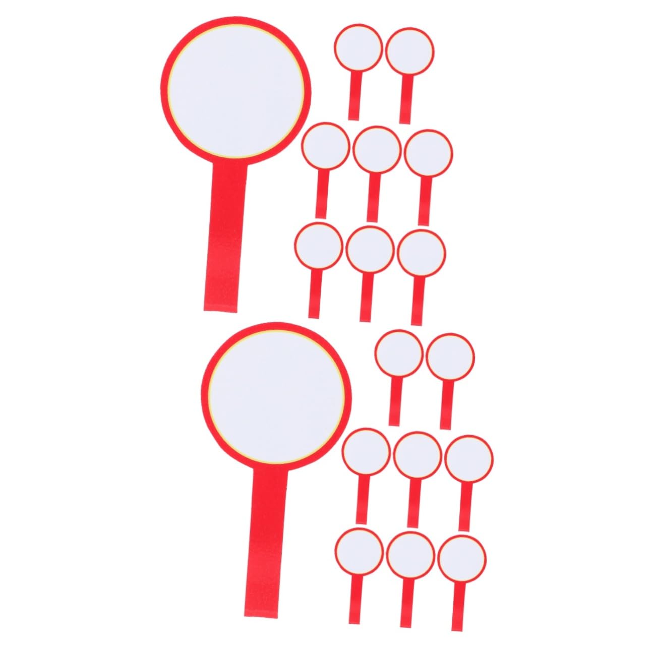 ARTIBETTER 2sets Scoreboard White Dark Erase Answer Mini Scoreboard Handheld Dry Erase Board Double Side Writing White 8pcs*2