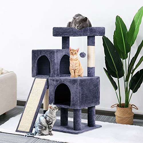 Árbol para gatos BestPet con múltiples niveles y rascador miniatura 2