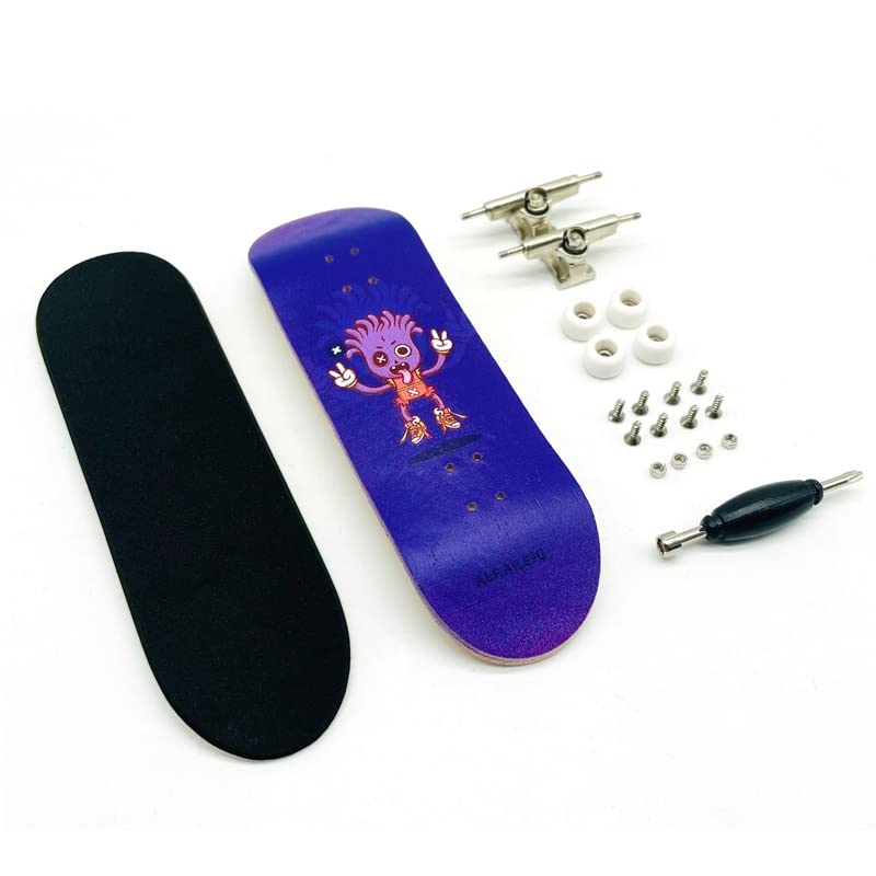 Pro Fingerboard Complete 30mm Skateboard Mini Small Hand Skate Professional Finger Board Full Wood Maple Wheels with Bearings for Kids (A14) — image 1