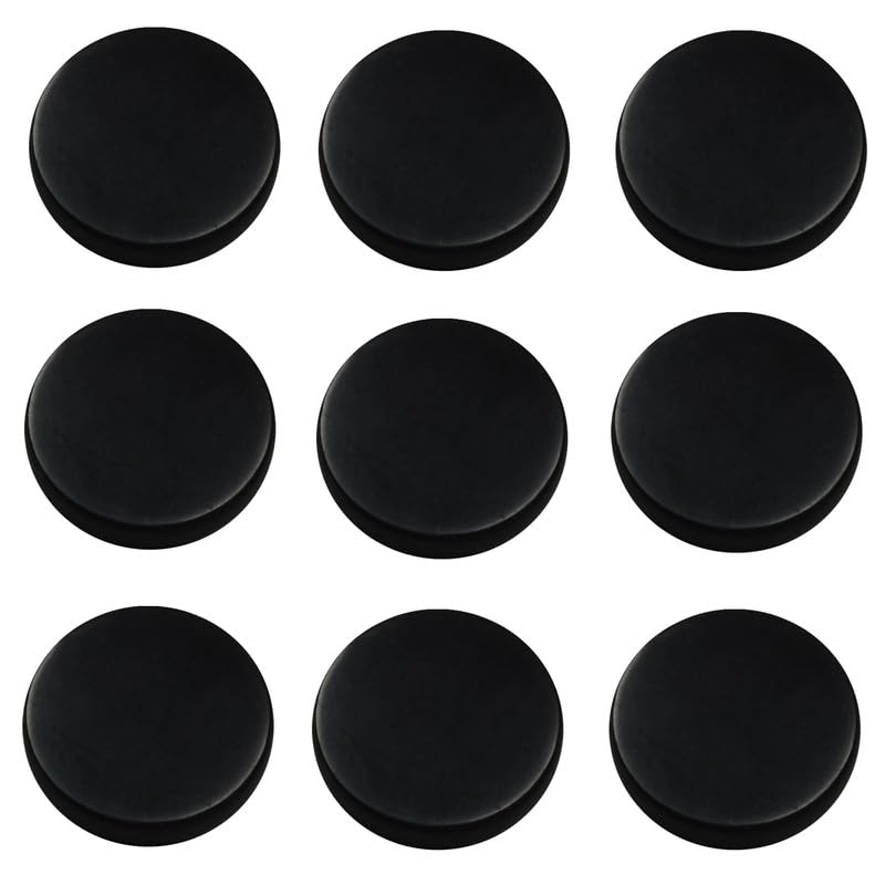 9 pcs Authentic Shungite Stickers Polished 20 mm / 0.78" Genuine Healing Energy Stone Protection Plate for Cell Phone Case Tablet Laptop Computer Noble Gemstone Protector Crystal