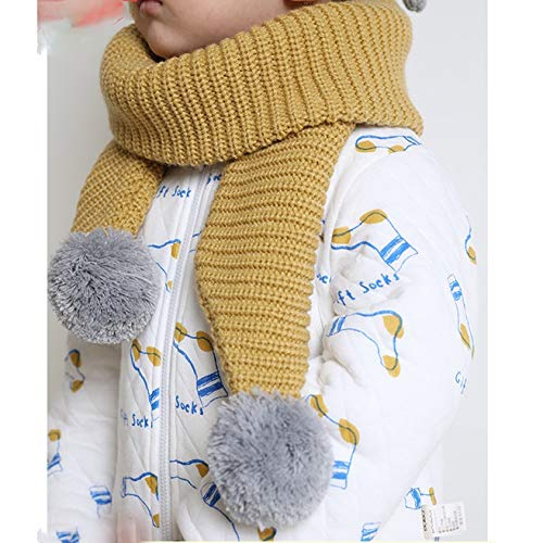 Herbst und Winter Baby Mädchen Baby gestrickter Warmer Schal Junge Wollschal Kragen bleiben warm (Farbe: B)
