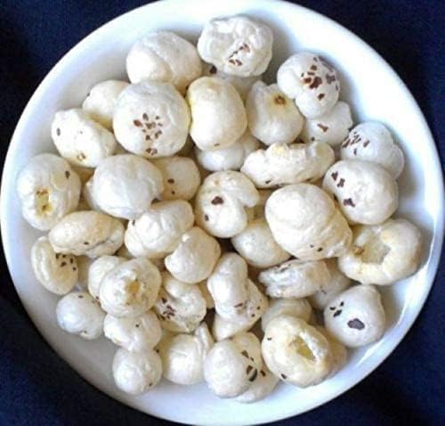 Phool Mak.hana Lot.us Seeds Pop Gorgon Nut Puffed Kernel (Makhana) Grade Big Size Pouch 250 g