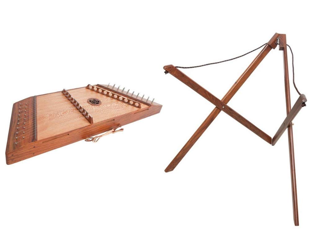 Includes: Hammered Dulcimer, 10/9 W/Hammers + Roosebeck Portable Dulcimer Stand