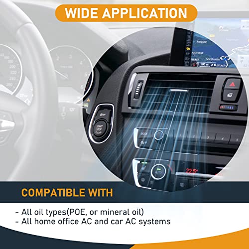 ATPEAM Injetor A/C de óleo e corante com acoplador rápido de pressão, 59 ml, ferramenta de injeção d