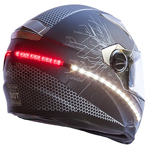 Lightrider Motorcycle Helmet Light With Motorcycle Battery Link — Added Safety Of 360° Visibility Comes From High Intensity Leds Circling Your Helmet #TOP2