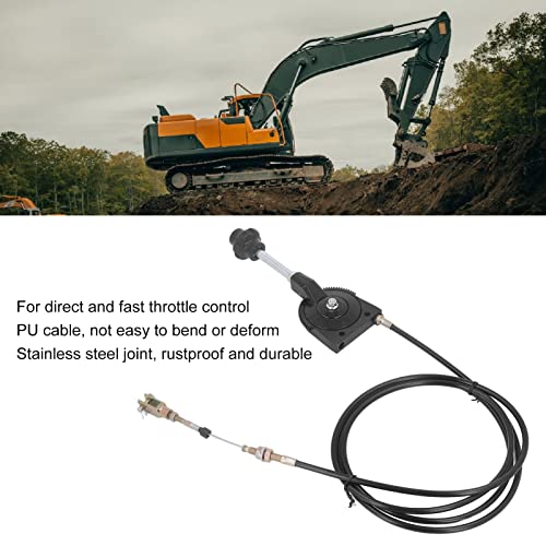 Kabel Sterowania przepustnicą Koparki Kabel Przepustnicy 2,5 Metra Ręczny Elastyczny Przewód Przepustnicy do Wymiany Kabla Przepustnicy Koparki EX230