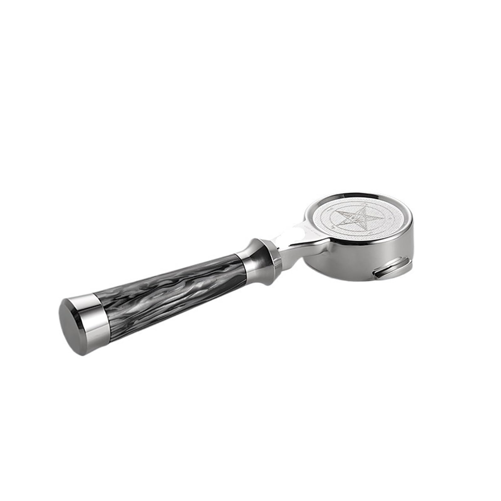 58 Mm For Cafetera E61, Portafiltro Sin Fondo Profesional Barista Deluxe, Compatible Con MUVNA, Portafiltro Espresso De Una Sola Pieza Serie Satan.(Hades-black)