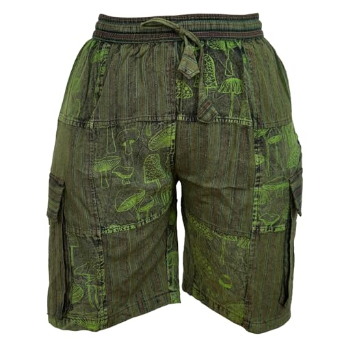Short Cargo Hippie en Coton Léger pour Éviter la Chaleur avec Style