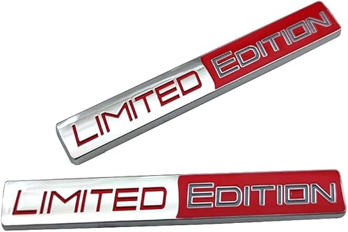 Miniatura 9 de 2 calcomanías de metal de edición limitada con logotipo, guardabarros, tapa de automóvil, para portón trasero y maletero Turbo (negro rojo)