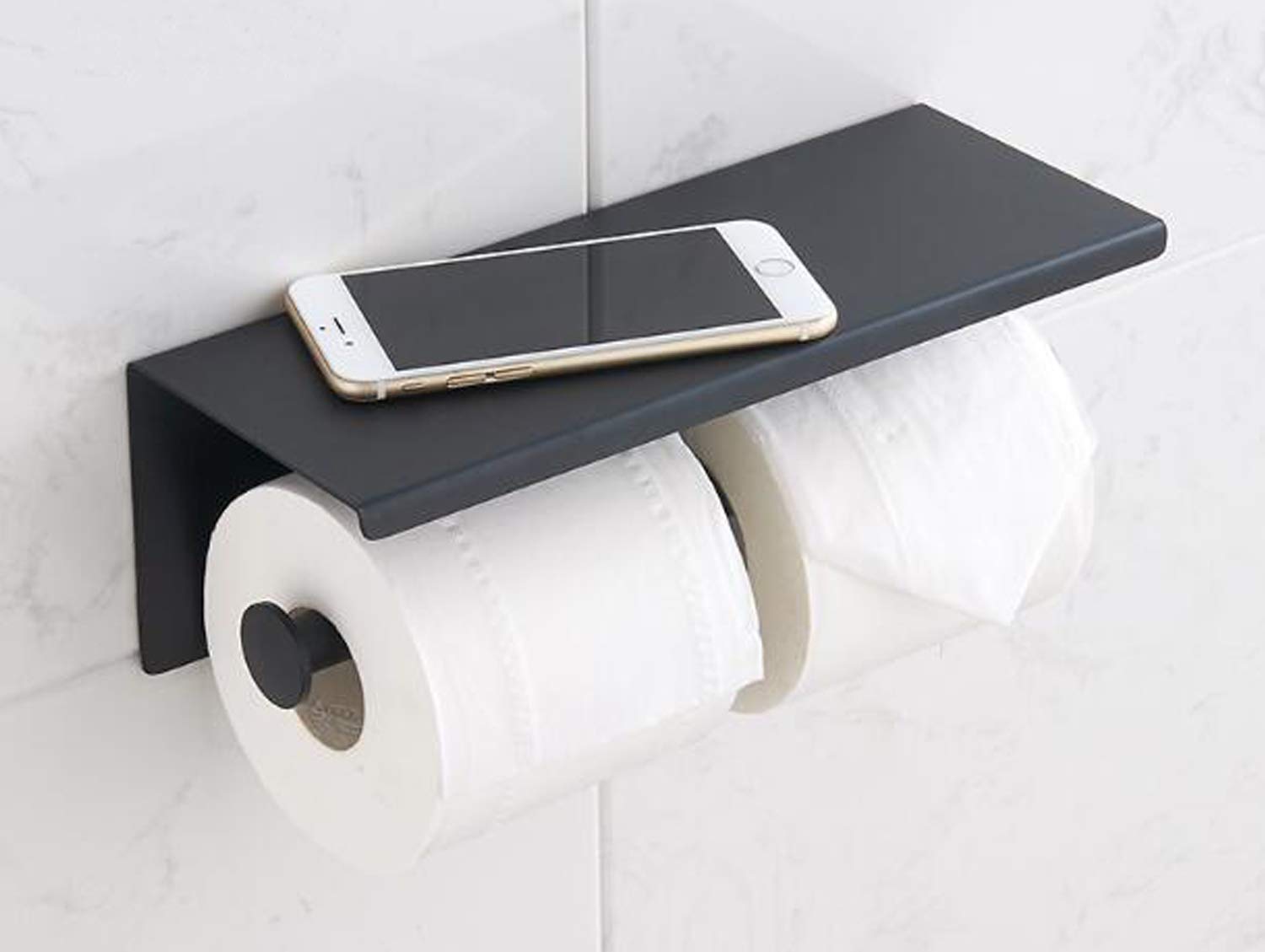 Toilettenpapierhalter Mit Telefonablage – Stylisches Regal Für Bad & WC!