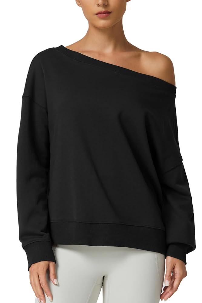 トップス aclent Cutoff oneshoulder loose sweat トップス aclent Cutoff oneshoulder loose sweat トップス
